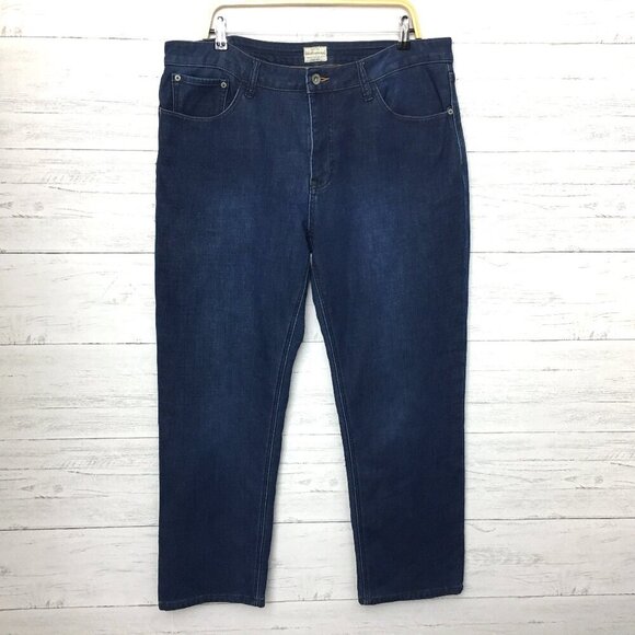 Weatherproof Men's Flannel Lined Jeans Straight Leg Stretch size 38 x 30 - Picture 1 of 9